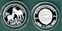 Nordkorea 5 Won 2001 PP Waldziegenantilopen