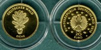 Bundesrepublik Deutschland 20 Euro Deutscher Wald Eiche mit Zertifikat