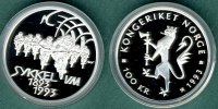 Norwegen 100 Kroner 1993 PP 100 Jahre Radweltmeisterschaften - Oslo / mi... 225,00 EUR incl. VAT., +  7,90 EUR shipping