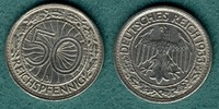 Weimarer Republik 50 Reichspfennig 1933 J ss/vz J.324 89,00 EUR 