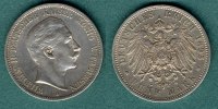 Preussen 5 Mark 1895 A ss/vz Wilhelm II. 69,00 EUR 