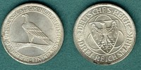 Weimarer Republik 3 Reichsmark 1930 D vz/stgl. Rheinlandr&auml;umung 65,00 EUR 