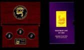 Malawi 50,100,250 Kwacha 2008 PP INVESTMENT COIN SET 2008 Gold,Silber,Pa... 178,00 EUR 