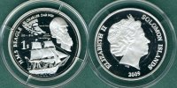 Salomonen 1 Dollar H.M.S Beagle / Charles Darwin