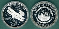 Liberia 20 Dollars Flug der Gebr. Wright Picture