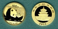 China 100 Yuan Panda 1/4 oz. Picture
