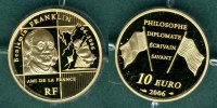 Frankreich 10 Euro Benjamin Franklin / mit COA Picture