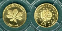 Bundesrepublik Deutschland 20 Euro Deutscher Wald " Kastanie " mit Echtheitszertifikat