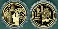Frankreich 655,957 Francs Europäische Architektur " Gotik " / mit COA Picture