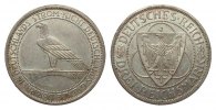 Weimarer Republik 3 Mark Rheinlandräumung