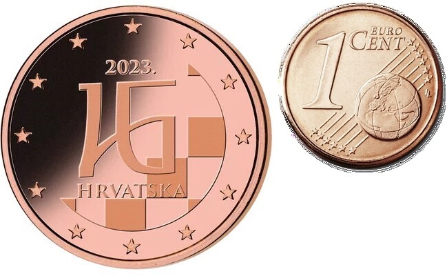 Kroatien 2023 Kursmünze 1 cent CH UNC MA Shops