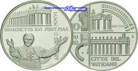 Vatikan 10 Euro 450 J. Kollonaden a.d. Petersplatz, inkl. Etui & Zertifikat & Schuber