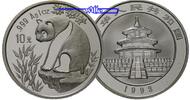 China 10 Yuan Panda Bären, 1 oz, Silber