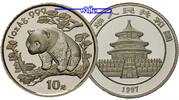 China 10 Yuan Panda Bären, 1 oz, Silber, <b>kleine Jahreszahl</b>