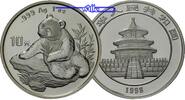 China 10 Yuan Panda Bären, 1 oz, Silber