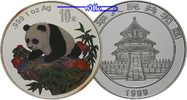 China 10 Yuan China Panda, farbig, PP