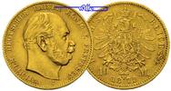 Preussen 10 Mark<br>3,58 g<br>fein<br>19,5 mm Ø Wilhelm I., Jaeger 242, Archivbild