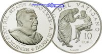 Vatikan 10 Euro Weltmissionstag, inkl. Etui & Zertifikat & Schuber