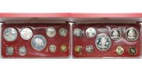 Bahamas 9,06 $ Kursmünzensatz 1974 inkl. Etui (leicht porös) & Echtheitszertifikat