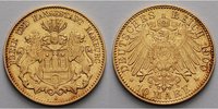 Hamburg 10 Mark<br>3,58g<br>fein<br>19,5 mm Ø Freie und Hansestadt Hamburg, Archivbild, Jaeger 211