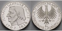 Deutschland, Bundesrepublik 5 DM Fichte, Johann Gottlieb 