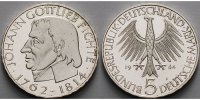 Deutschland, Bundesrepublik 5 DM Fichte, Johann Gottlieb 