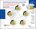 Deutschland 2 Euro<br> 5x Schloss Neuschwanstein in Bayern, <br><b> kompl. Satz</b><br>(5 Prägestätten)