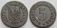 Arnsberg, Stadt 5 Pfennig Arnsberg, Stadt mit Stempelriss in der Avers (Rückseite)