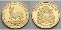 Malawi 20 Kwacha0,5g fein11 mm Ø Springbock in Kapsel