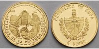Kuba 5 Pesos1,24g fein14 mm Ø Die Legende der Azteken - mit MDM Zertifikat