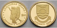 Kiribati 10 Dollar1,24g fein13,92 mm Ø 45. Jahrestag der Einstellung der britischen Nukleartests - Engel - 1. Ausgabe