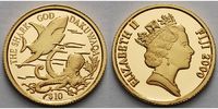 Fidschi 10 Dollar<br>1,24g fein<br>13,92 mm Ø Kunst und Kultur - Haigott Dakuwaqa
