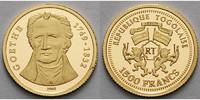 Togo 1500 Francs<br>1,24g fein<br>13,92 mm Ø Meister der Kunst und Kultur - J.W. von Goethe - 2. Ausgabe - mit MDM Zertifikat