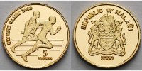 Malawi 5 Kwacha1,24g fein13,92 mm Ø Oly. Sommerspiele in Sydney - Sprinter