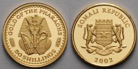 Somalia 50 Shillings,1,24g fein13,92mm Ø Das Gold der Pharaonen, inkl. Kapsel und MDM-Zertifikat