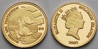Solomon Inseln 10 Dollar1,24g fein13,92 mm Ø Langmaul-Pinzettenfisch, inkl. Kapsel und MDM-Zertifikat