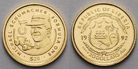 Liberia 20 Dollar<br>1,24g fein<br>14 mm Ø Michael Schumacher, inkl. Kapsel und MDM-Zertifikat