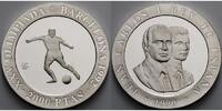 Spanien 2000 Pesetas Oly. Sommerspiele in Barcelona - Fußball - inkl. Kapsel mit MDM-Zertifikat