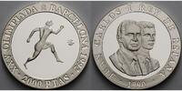 Spanien 2000 Pesetas Oly.Sommerspiele in Barcelona-Läufer-inkl.Kapsel,m. originalen u. MDM-Zertifikat