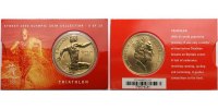 Australien 5 Dollar Olympische Sommerspiele 2000 in Sydney - Triathlon 8 - 28 - Coincard mit Hülle
