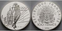 Frankreich 100 Franc 100 Jahre Olympische Spiele der Neuzeit -Speerwerfer vor der Sorbonne-