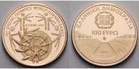 Griechenland 100 Euro Weltsommerspiele der Special Olympics, Athen, inkl. Etui & Zertifikat & Schuber