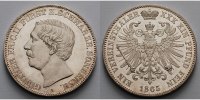 Schwarzburg Sondershausen Vereinstaler Günther Friedrich Carl II, <b>Jahrgang selten,</b>, <b>-RAR-</b>,