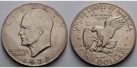 USA / United States 1 $ Eisenhower Dollar 1971 -1974, 1972 (Philadelphia)