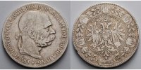 Österreich, 5 Kronen <br>36 mm Ø Franz Joseph I, 1848-1916, Typ <i>Marschall</i>