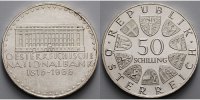 Österreich 50 Schilling 18 g fein 34 mm Ø 150 Jahre Zentralbank