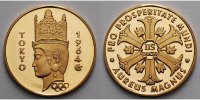 Japan 8,43g fein, 26mm Ø Medaille in Gold - Olympiade Tokio