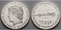 Deutschland 14,99 g 35 mm Ø Silbermedaille 1970 -Formel 1- auf Jochen Rindt und den Sieg in Monza