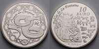 Frankreich 10 Euro Jahr der Schlange (Chin.Kalender 13) - inkl. Etui & Zertifikat & Schuber