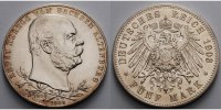 Sachsen Altenburg 5 Mark Ernst 1853 - 1908